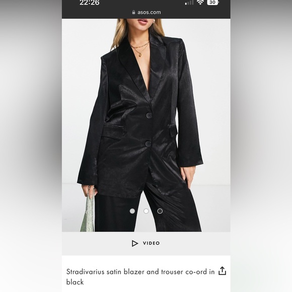 Satin blazer brand new size medium - Picture 1 of 1